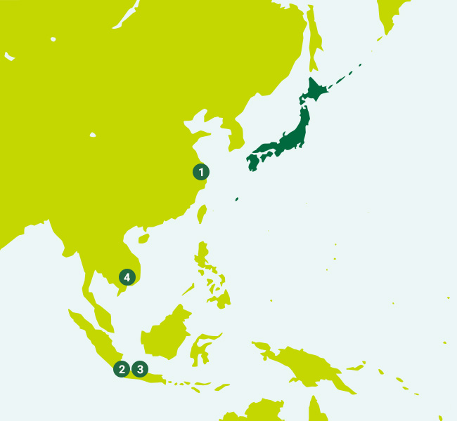 国内・海外拠点マップイメージ
