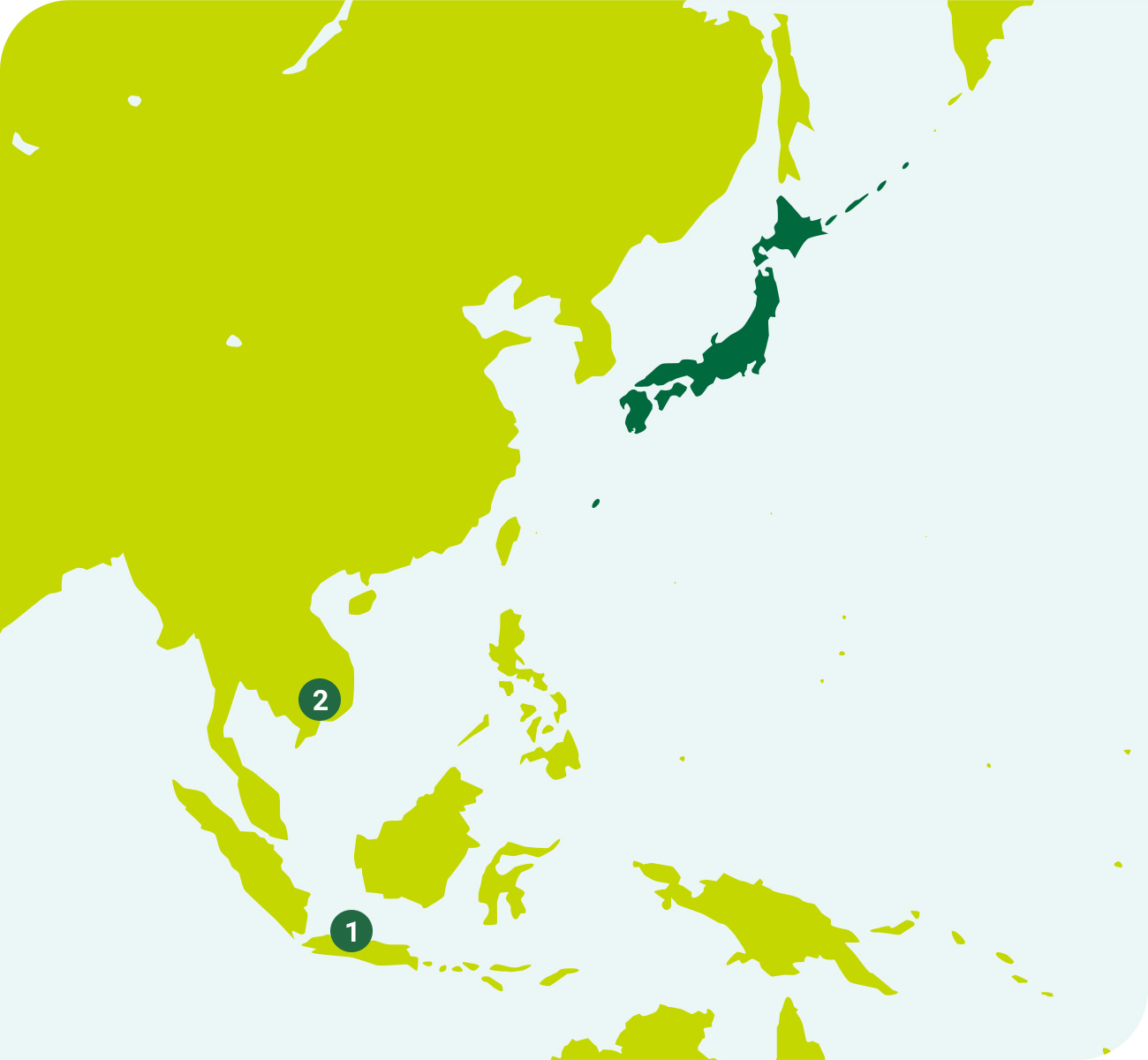 Domestic and Overseas network map image